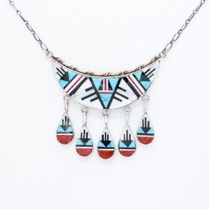 HP 8/22 🎉 Zuni Inlay Adjustable Choker OP0124